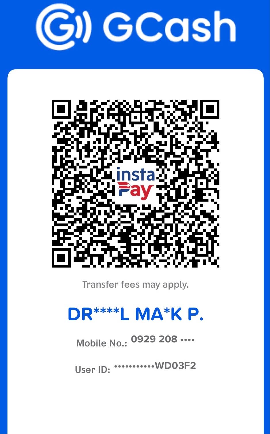 GCash QR code for SereneSongs payment